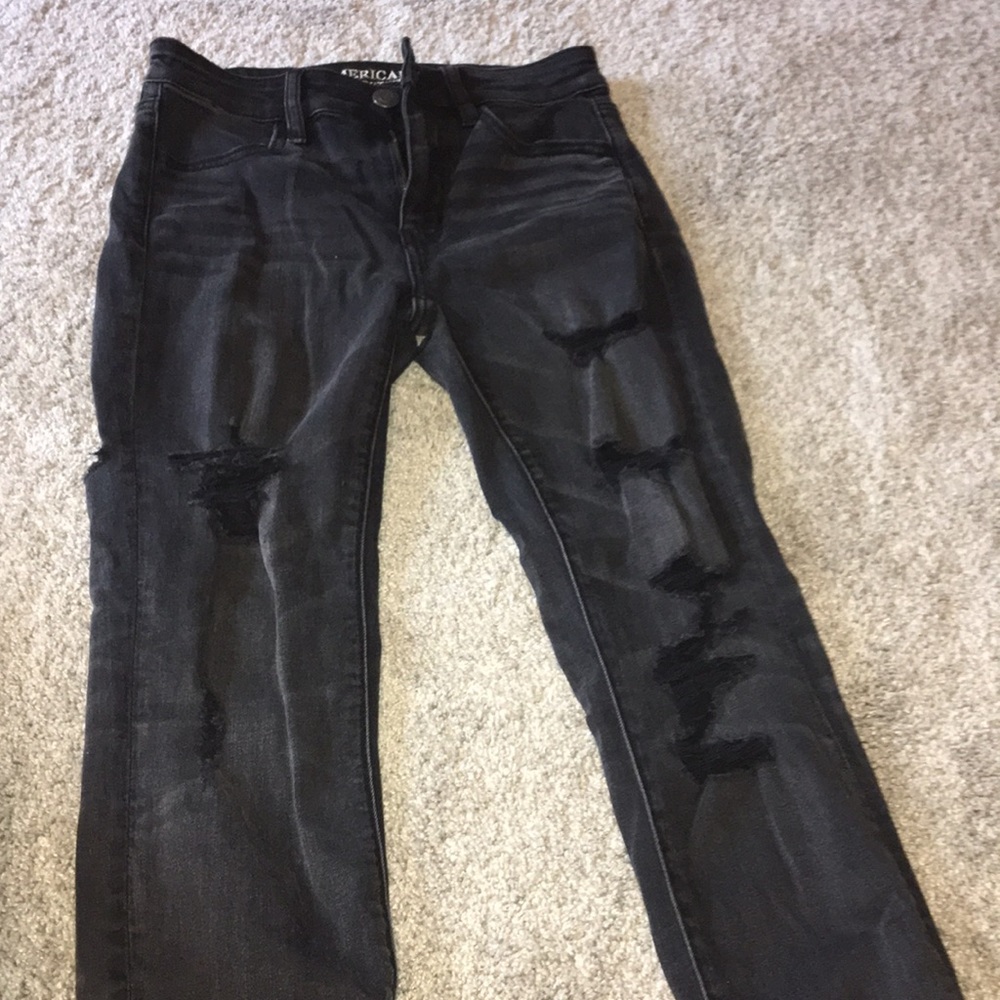 ripped black jeans